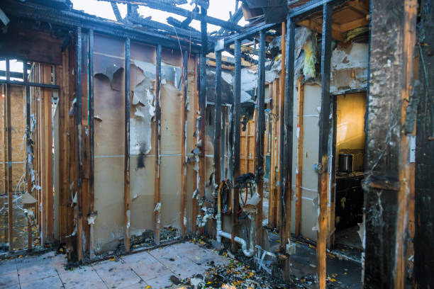 Professional Fire Damage Removal technician working in Kiln, MS